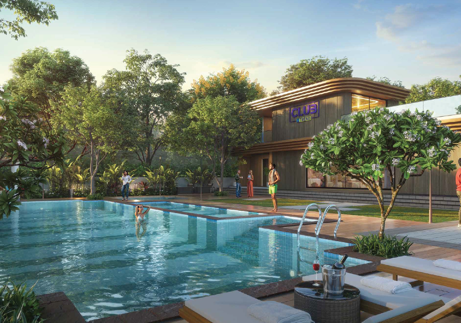 Exterior view of Saheel Itrend Vesta &mdash; photo gallery, images, brochure, amenities, cost sheet, price breakup, availability details, RERA number, RERA certificate, possession date, layout plan, logo, floor plan, master plan, and location map showcasing project highlights and features.